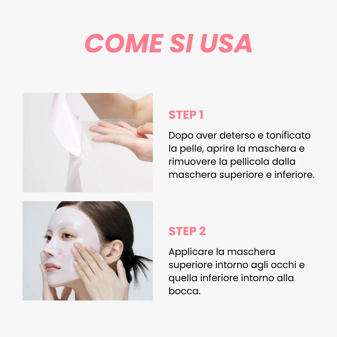 Organic salmon collagen mask (Box of 4 masks)