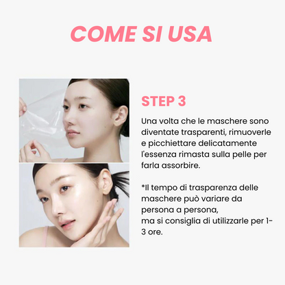 Organic salmon collagen mask (Box of 4 masks)