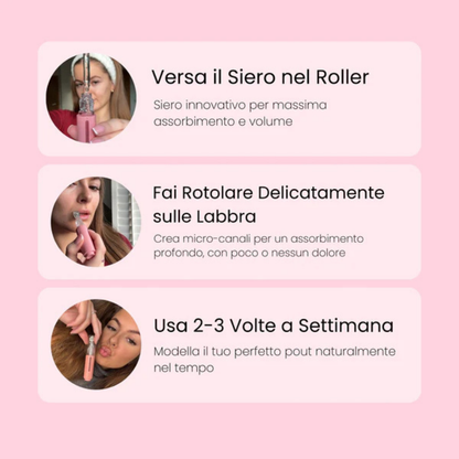 Lip volumizing roller